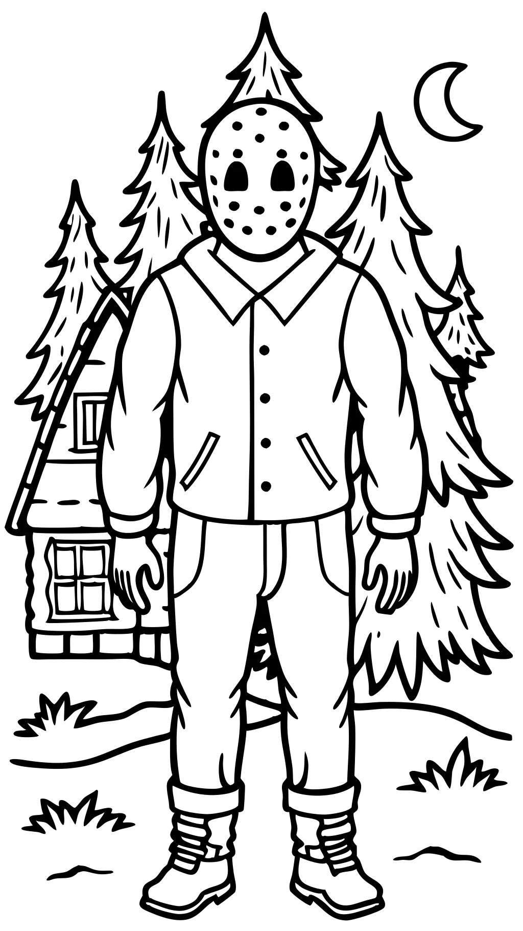 Jason Voorhees para colorear